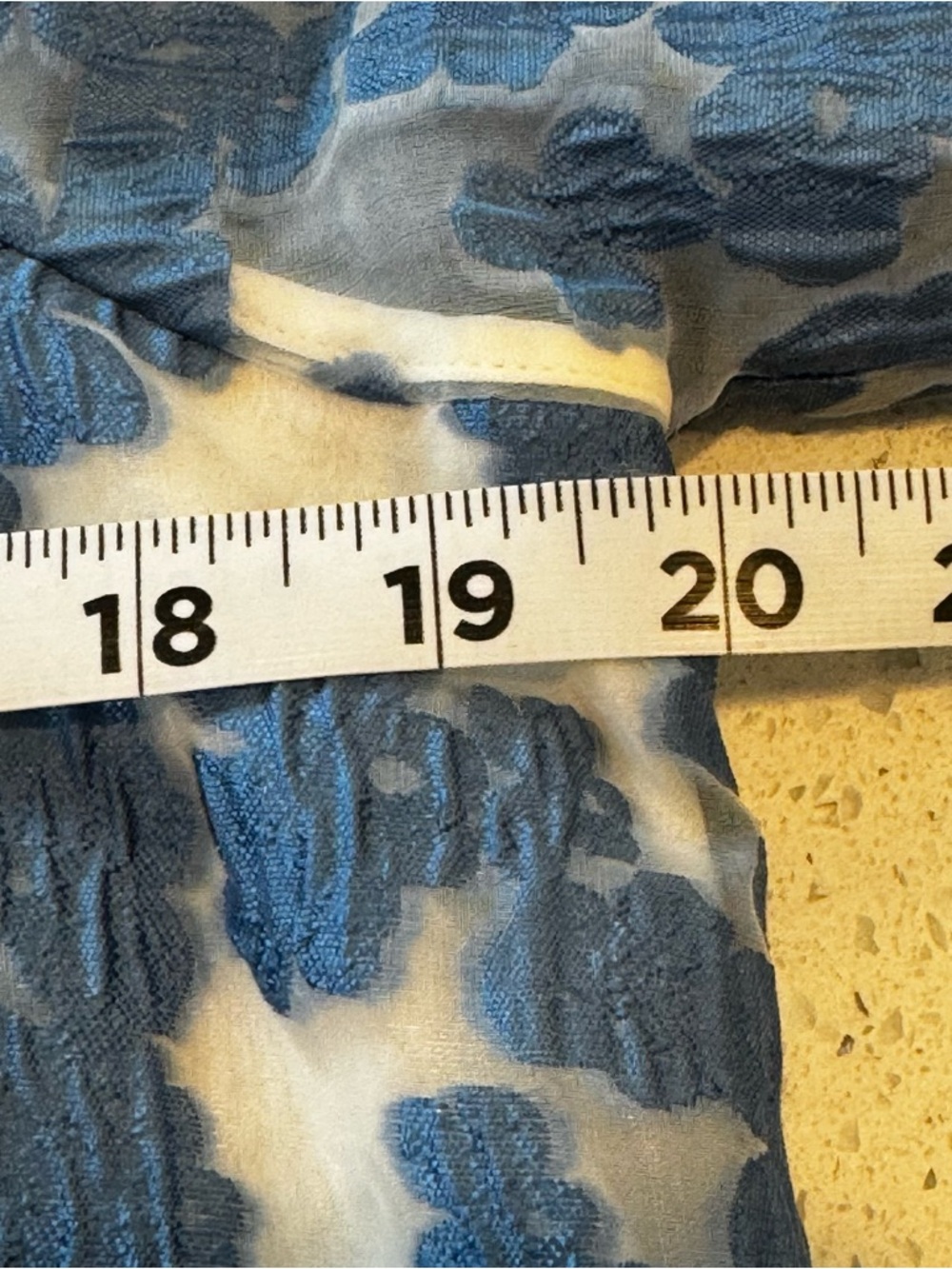 Maeve Anthropologie Blue Textured Tiered Mini Dress Small Puff Sleeve Romantic - Picture 11 of 16